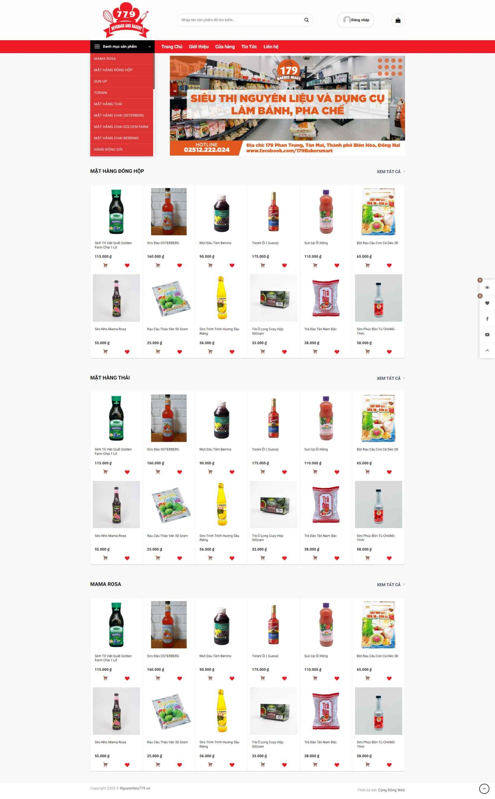 Thiết Kế Website Bán Hàng Tạp Hoá